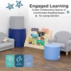 image:imageChildrens Factory Ottoman Trio Flexible Seating Classroom Furniture Comfy Kids Chairs Woodland Set of 3Tranquility  Navy