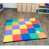 image:imageChildrens Factory Patchwork Crawly Mat Cushioned Floor Mat for Kids Daycare Mat for BabiesPrimary