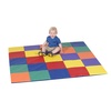 image:imageChildrens Factory Patchwork Crawly Mat Cushioned Floor Mat for Kids Daycare Mat for BabiesPrimary