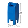 image:imageChildrens Factory Post Mailbox for Outside Kids Playhouse Accessories Classroom Daycare Playground Pretend Play Blue  Durable Weatherproof Polyurethane Unit Ideal for Dramatic Play Use in Daycares or Preschools