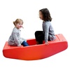 image:imageChildrens Factory Red RockerToddler Bridge Rocking Teeter Totter IndoorOutdoor Play Equipment for DaycarePreschool Bridge Rails Not IncludedRed