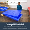 image:imageChildrens Factory Sensory Sand and Water Activity Table and Lid Set for Preschool Daycare Classroom Outdoor Play 18 Blue  Sandbox with Locking Casters for Indoor or Outdoor Use RustResistant Sensory Bin for Classrooms Preschools and Daycares18