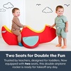 image:imageChildrens Factory Spike the Dino Aqua Foam Kids Stool Toddler Soft Seating Chair for Daycare Preschool and Home Lightweight and Easy to Clean Little Explorers CollectionRed and Yellow