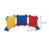 image:imageChildrens Factory Square PlayPanel  Set of 3 Kids Room Divider Classroom Privacy Screen Cantilever Feet Included Rainbow