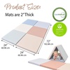 image:imageChildrens Factory Tent Box Mats Foldable Cushioned Floor Mat for Kids Daycare Floor Mat for Babies and Kids Woodland Set of 2Elements