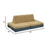 image:imageChildrens Factory The Whatsit Kids Couch or 2 Chairs Gray amp Gold CF349069 Toddler to Teen Bedroom Furniture Girls and Boys Playroom Sofa