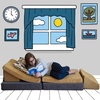 image:imageChildrens Factory The Whatsit Kids Couch or 2 Chairs Gray amp Gold CF349069 Toddler to Teen Bedroom Furniture Girls and Boys Playroom Sofa
