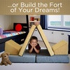image:imageChildrens Factory The Whatsit Kids Couch or 2 Chairs Gray amp Gold CF349069 Toddler to Teen Bedroom Furniture Girls and Boys Playroom Sofa