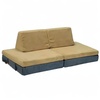 image:imageChildrens Factory The Whatsit Kids Couch or 2 Chairs Gray amp Gold CF349069 Toddler to Teen Bedroom Furniture Girls and Boys Playroom Sofa
