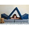 image:imageChildrens Factory The Whatsit Kids Couch or 2 Chairs Gray amp Navy CF349068 Toddler to Teen Bedroom Furniture Girls and Boys Playroom Sofa