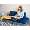 image:imageChildrens Factory The Whatsit Kids Couch or 2 Chairs Gray amp Navy CF349068 Toddler to Teen Bedroom Furniture Girls and Boys Playroom Sofa