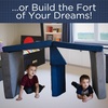 image:imageChildrens Factory The Whatsit Kids Couch or 2 Chairs Gray amp Navy CF349068 Toddler to Teen Bedroom Furniture Girls and Boys Playroom Sofa