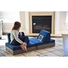 image:imageChildrens Factory The Whatsit Kids Couch or 2 Chairs Gray amp Navy CF349068 Toddler to Teen Bedroom Furniture Girls and Boys Playroom Sofa