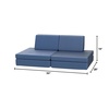 image:imageChildrens Factory The Whatsit Kids Couch or 2 Chairs Navy CF349070 Toddler to Teen Bedroom Furniture Girls and Boys Playroom Sofa and Play Set