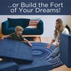 image:imageChildrens Factory The Whatsit Kids Couch or 2 Chairs Navy CF349070 Toddler to Teen Bedroom Furniture Girls and Boys Playroom Sofa and Play Set