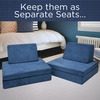image:imageChildrens Factory The Whatsit Kids Couch or 2 Chairs Navy CF349070 Toddler to Teen Bedroom Furniture Girls and Boys Playroom Sofa and Play Set