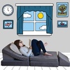 image:imageChildrens Factory The Whatsit Modular Kids Couch Toddler Sofa Bed Modular Play Couch Gray