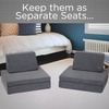 image:imageChildrens Factory The Whatsit Modular Kids Couch Toddler Sofa Bed Modular Play Couch Gray