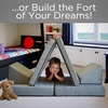 image:imageChildrens Factory The Whatsit Modular Kids Couch Toddler Sofa Bed Modular Play Couch Gray