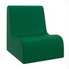 image:imageChildrens Factory Toddler Chair for Classroom Size Medium Navy  Toddler Chairs Comfy Easy to Clean WaterResistant PU Leather Surface High Density Foam Flexible Seating ClassroomGreen