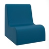image:imageChildrens Factory Toddler Chair for Classroom Size Medium Navy  Toddler Chairs Comfy Easy to Clean WaterResistant PU Leather Surface High Density Foam Flexible Seating ClassroomDeep Water