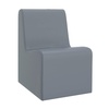 image:imageChildrens Factory Toddler Chair for Classroom Size Medium Navy  Toddler Chairs Comfy Easy to Clean WaterResistant PU Leather Surface High Density Foam Flexible Seating ClassroomFog Blue