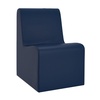 image:imageChildrens Factory Toddler Chair for Classroom Size Medium Navy  Toddler Chairs Comfy Easy to Clean WaterResistant PU Leather Surface High Density Foam Flexible Seating ClassroomNavy
