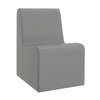image:imageChildrens Factory Toddler Chair for Classroom Size Medium Navy  Toddler Chairs Comfy Easy to Clean WaterResistant PU Leather Surface High Density Foam Flexible Seating ClassroomGrey