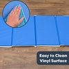 image:imageChildrens Factory Tough Duty Toddler Nap Mats 1 inch Thick Toddler Sleeping Mats for Preschools and Daycares Comfortable and Soft 4 Section Folding Nap Pad