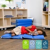 image:imageChildrens Factory Tough Duty Toddler Nap Mats 2 inch Thick Toddler Sleeping Mats for Preschools and Daycares Comfortable and Soft 4 Section Folding Nap Pad