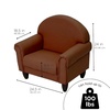 image:imageChildrens Factory Upholstered Toddler Chair for Classroom Chair Sage  2in1 Adjustible Height WaterResistant Vegan Leather Kids Chair Flexible Seating Classroom Furniture includes 4 LegsWalnut