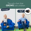 image:imageChildrens Factory Upholstered Toddler Chair for Classroom Chair Sage  2in1 Adjustible Height WaterResistant Vegan Leather Kids Chair Flexible Seating Classroom Furniture includes 4 LegsBlue
