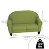 image:imageChildrens Factory Upholstered Toddler Chair for Classroom Chair Sage  2in1 Adjustible Height WaterResistant Vegan Leather Kids Chair Flexible Seating Classroom Furniture includes 4 LegsSage