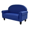 image:imageChildrens Factory Upholstered Toddler Chair for Classroom Chair Sage  2in1 Adjustible Height WaterResistant Vegan Leather Kids Chair Flexible Seating Classroom Furniture includes 4 LegsBlue