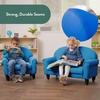 image:imageChildrens Factory Upholstered Toddler Chair for Classroom Chair Sage  2in1 Adjustible Height WaterResistant Vegan Leather Kids Chair Flexible Seating Classroom Furniture includes 4 LegsDeep Water