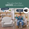 image:imageChildrens Factory Upholstered Toddler Chair for Classroom Chair Sage  2in1 Adjustible Height WaterResistant Vegan Leather Kids Chair Flexible Seating Classroom Furniture includes 4 LegsGrey