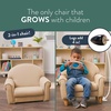image:imageChildrens Factory Upholstered Toddler Chair for Classroom Chair Sage  2in1 Adjustible Height WaterResistant Vegan Leather Kids Chair Flexible Seating Classroom Furniture includes 4 LegsBuff