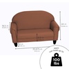 image:imageChildrens Factory Upholstered Toddler Chair for Classroom Chair Sage  2in1 Adjustible Height WaterResistant Vegan Leather Kids Chair Flexible Seating Classroom Furniture includes 4 LegsWalnut