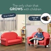 image:imageChildrens Factory Upholstered Toddler Chair for Classroom Chair Sage  2in1 Adjustible Height WaterResistant Vegan Leather Kids Chair Flexible Seating Classroom Furniture includes 4 LegsRed