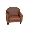 image:imageChildrens Factory Upholstered Toddler Chair for Classroom Chair Sage  2in1 Adjustible Height WaterResistant Vegan Leather Kids Chair Flexible Seating Classroom Furniture includes 4 LegsWalnut
