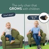 image:imageChildrens Factory Upholstered Toddler Chair for Classroom Chair Sage  2in1 Adjustible Height WaterResistant Vegan Leather Kids Chair Flexible Seating Classroom Furniture includes 4 LegsSage