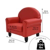 image:imageChildrens Factory Upholstered Toddler Chair for Classroom Chair Sage  2in1 Adjustible Height WaterResistant Vegan Leather Kids Chair Flexible Seating Classroom Furniture includes 4 LegsRed