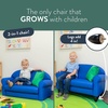 image:imageChildrens Factory Upholstered Toddler Chair for Classroom Chair Sage  2in1 Adjustible Height WaterResistant Vegan Leather Kids Chair Flexible Seating Classroom Furniture includes 4 LegsBlue
