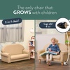 image:imageChildrens Factory Upholstered Toddler Chair for Classroom Chair Sage  2in1 Adjustible Height WaterResistant Vegan Leather Kids Chair Flexible Seating Classroom Furniture includes 4 LegsBuff