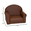 image:imageChildrens Factory Upholstered Toddler Chair for Classroom Chair Sage  2in1 Adjustible Height WaterResistant Vegan Leather Kids Chair Flexible Seating Classroom Furniture includes 4 LegsWalnut
