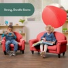 image:imageChildrens Factory Upholstered Toddler Chair for Classroom Chair Sage  2in1 Adjustible Height WaterResistant Vegan Leather Kids Chair Flexible Seating Classroom Furniture includes 4 LegsRed
