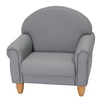 image:imageChildrens Factory Upholstered Toddler Chair for Classroom Chair Sage  2in1 Adjustible Height WaterResistant Vegan Leather Kids Chair Flexible Seating Classroom Furniture includes 4 LegsGrey