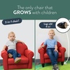 image:imageChildrens Factory Upholstered Toddler Chair for Classroom Chair Sage  2in1 Adjustible Height WaterResistant Vegan Leather Kids Chair Flexible Seating Classroom Furniture includes 4 LegsRed