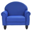 image:imageChildrens Factory Upholstered Toddler Chair for Classroom Chair Sage  2in1 Adjustible Height WaterResistant Vegan Leather Kids Chair Flexible Seating Classroom Furniture includes 4 LegsBlue