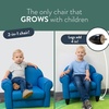 image:imageChildrens Factory Upholstered Toddler Chair for Classroom Chair Sage  2in1 Adjustible Height WaterResistant Vegan Leather Kids Chair Flexible Seating Classroom Furniture includes 4 LegsDeep Water